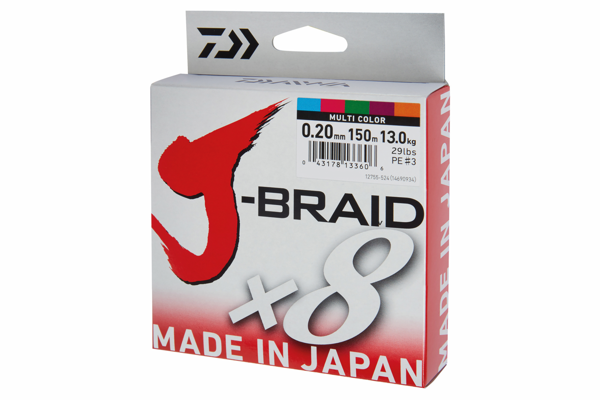 J-Braid X8 <span>| Fonott zsinór | multi-color</span>