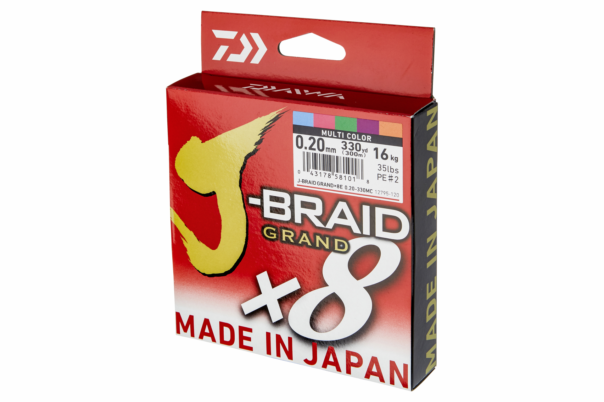 J-Braid Grand X8 <span>| Fonott zsinór | multi-color</span>