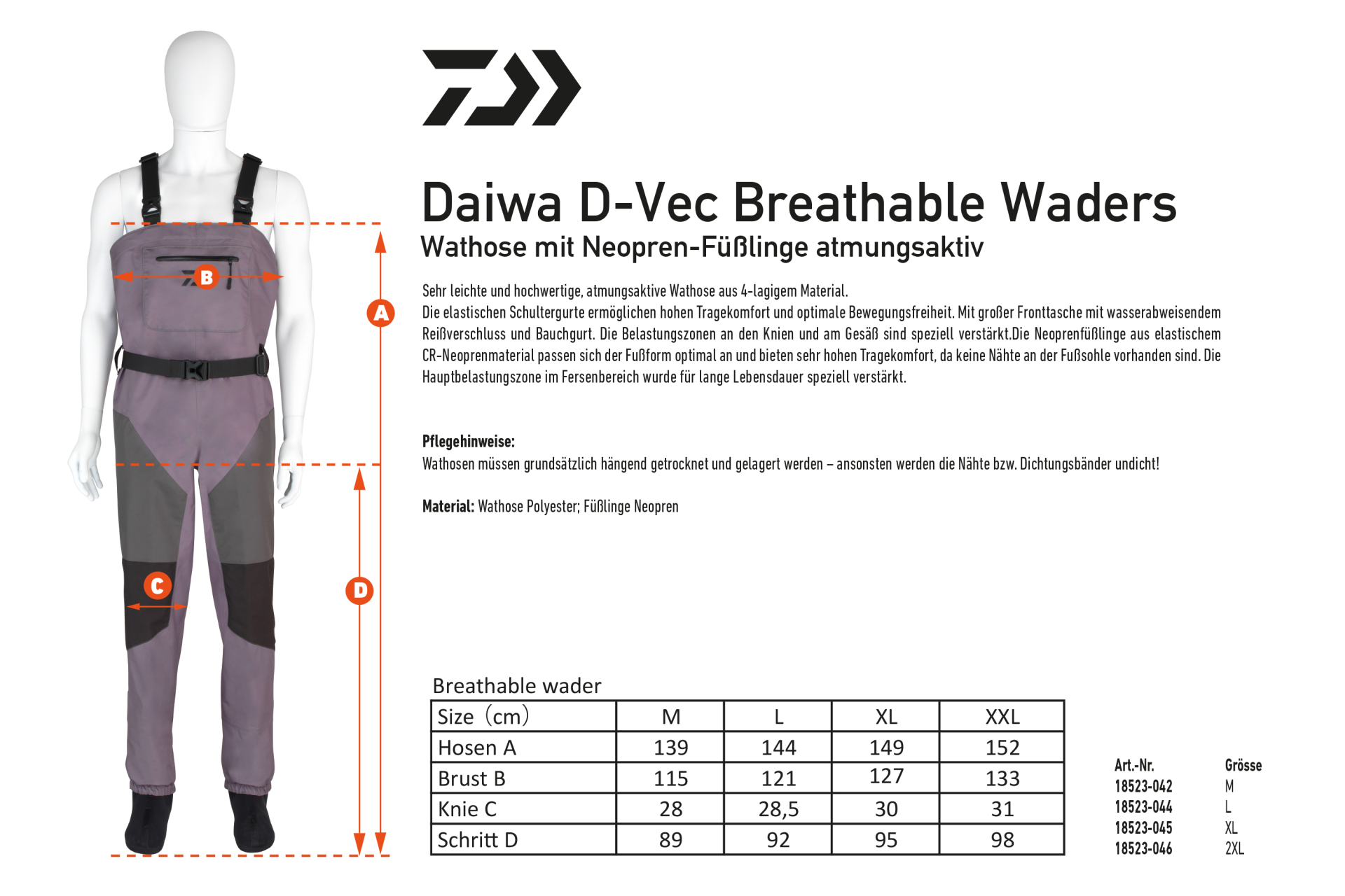 Daiwa D-Vec Breathable Waders <span>| Gázlóruha</span>