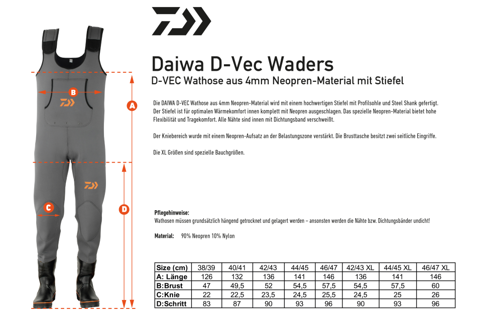 Daiwa D-Vec Waders <span>| Gázlóruha | grey</span> Daiwa D-Vec Waders <span>| Gázlóruha | grey</span>