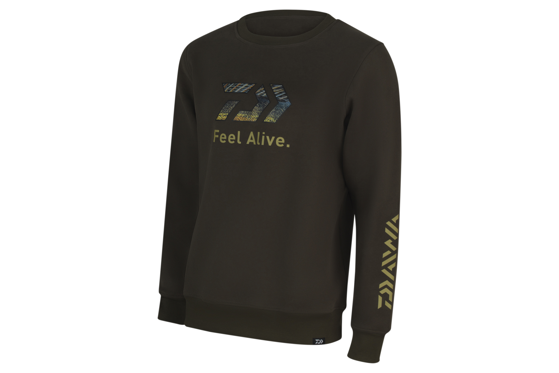 Daiwa D-Vec Crew Neck Zander <span>| pulóver | dark olive</span>
