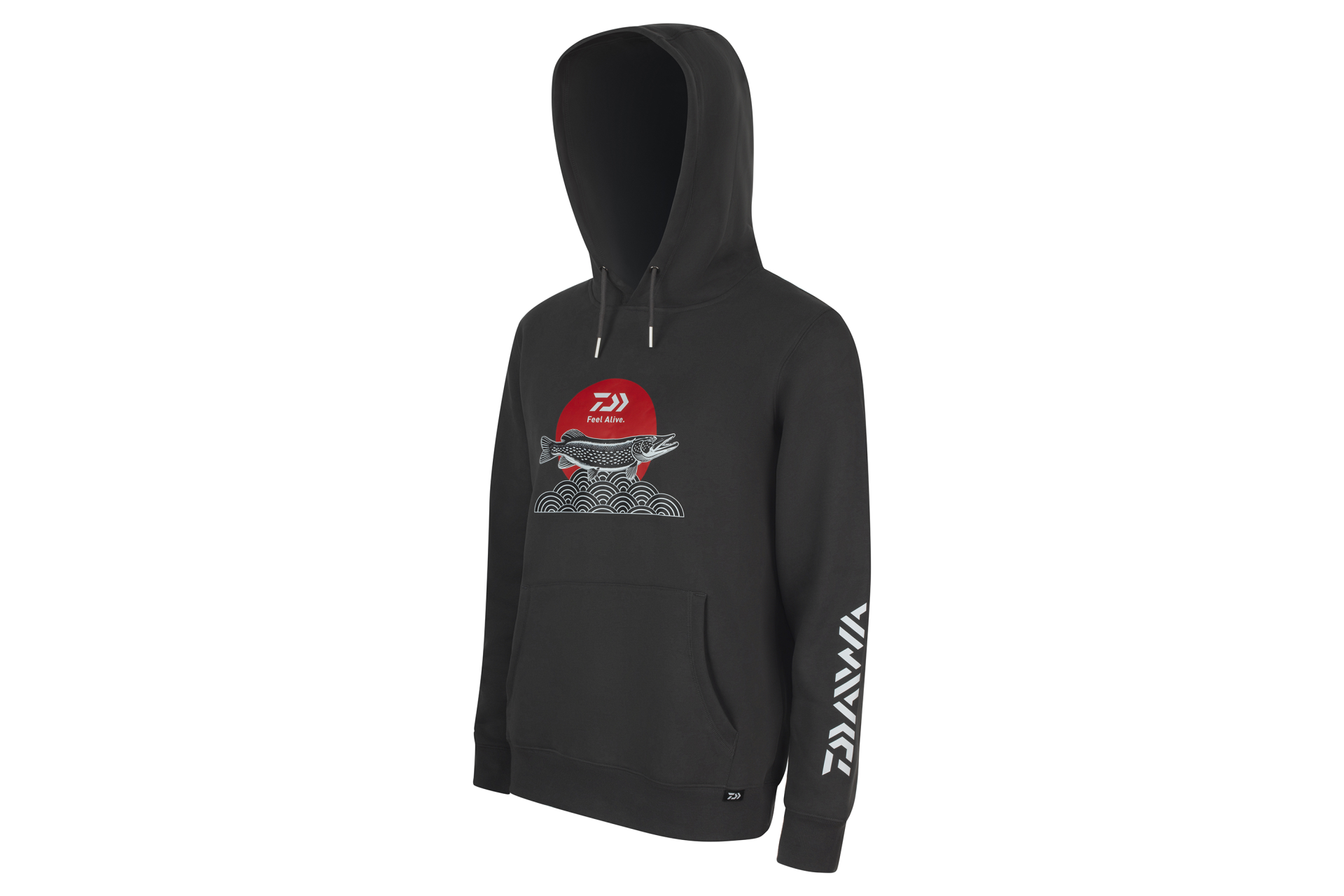 Daiwa Hoodie Japan Pike <span>| Kapucnis pulóver | charcoal</span>