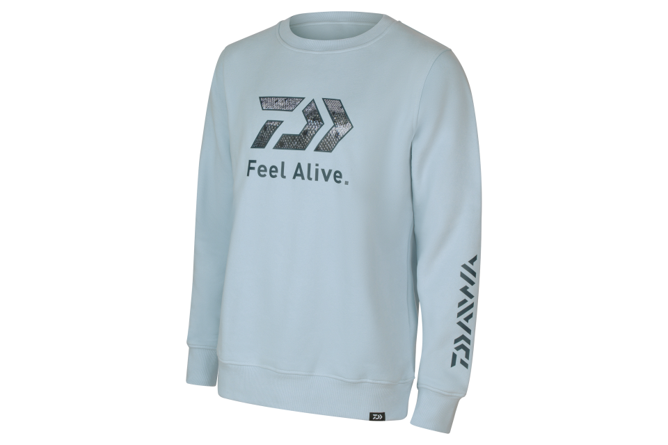 Daiwa D-VEC Crew Neck Trout <span>| pulóver | light blue</span>