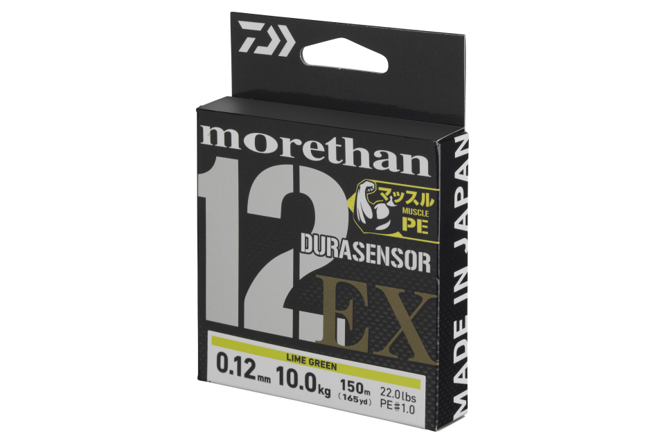 Morethan DURASENSOR 12 BRAID EX+Si3 <span>| Fonott zsinór | lime green</span>