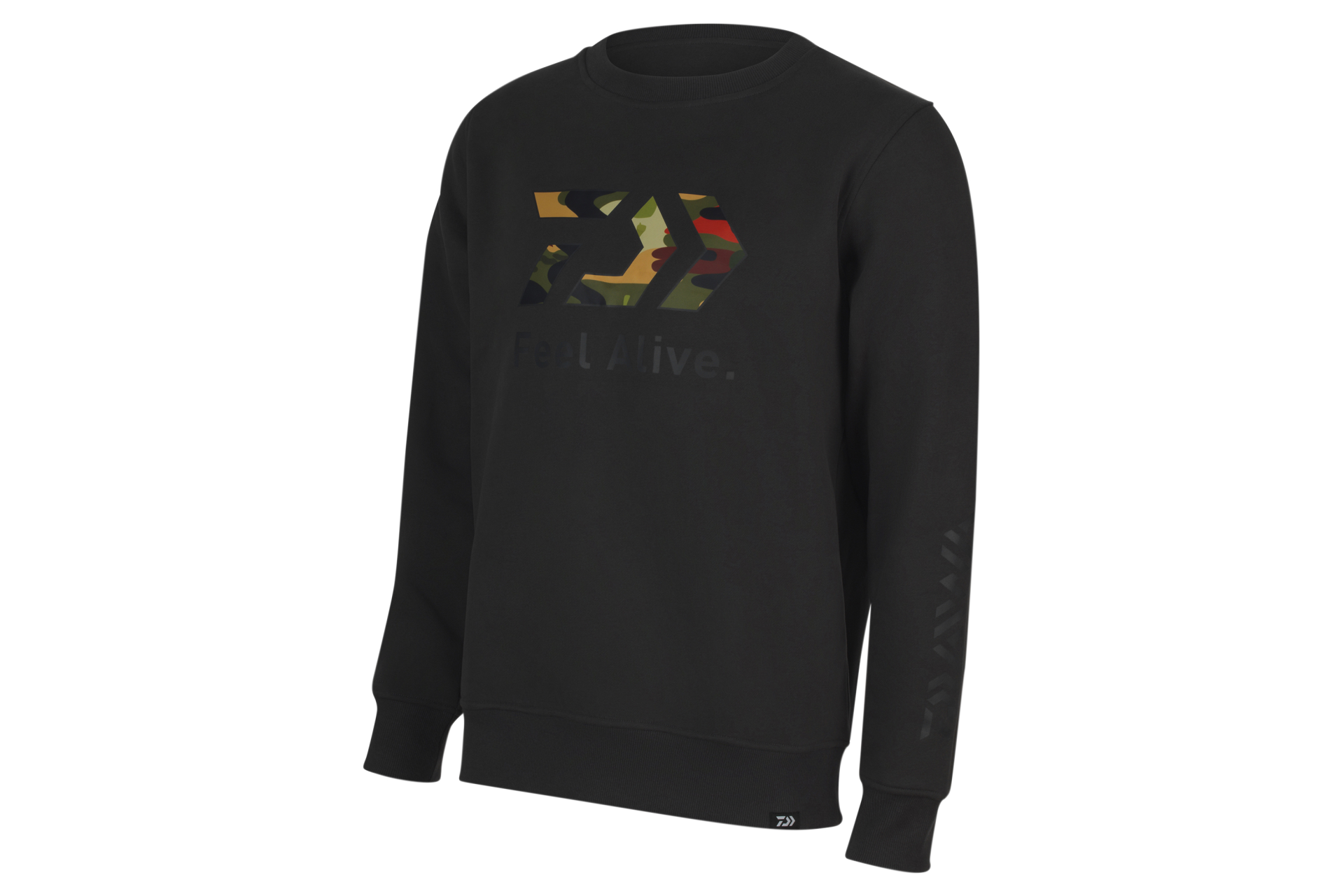 Daiwa D-VEC Crew Neck Camo <span>| pulóver | charcoal</span>
